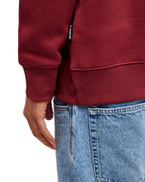 The Quiksilver Mens Salt Water Sweatshirt in Oxblood Red