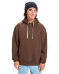 The Quiksilver Mens Salt Water Hoodie in Chocolate Brown