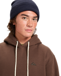 The Quiksilver Mens Salt Water Hoodie in Chocolate Brown