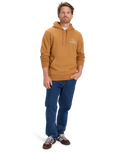 The Quiksilver Mens Light Waves Hoodie in Almond