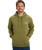 The Quiksilver Mens Light Waves Hoodie in Loden Green