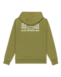 The Quiksilver Mens Light Waves Hoodie in Loden Green