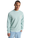 The Quiksilver Mens Salt Water Graphic Sweatshirt in Blue Haze