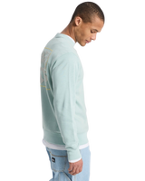 The Quiksilver Mens Salt Water Graphic Sweatshirt in Blue Haze