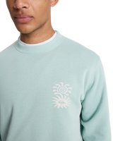 The Quiksilver Mens Salt Water Graphic Sweatshirt in Blue Haze