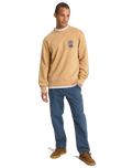 Salt Water Graphic Sweatshirt in Khaki