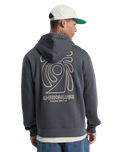 Salt Water Graphic Hoodie in Iron Gate