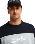 The Quiksilver Mens Factor Sweatshirt in Quarry