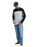 The Quiksilver Mens Factor Sweatshirt in Quarry