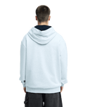 The Quiksilver Mens Vortex Hoodie in Light Grey Heather