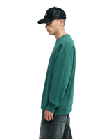 The Quiksilver Mens Disk Sweatshirt in Forest