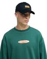 The Quiksilver Mens Disk Sweatshirt in Forest