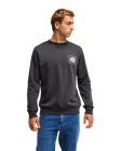 The Quiksilver Mens Vibes Sweatshirt in Tarmac