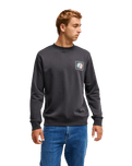 The Quiksilver Mens Vibes Sweatshirt in Tarmac