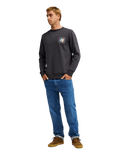 The Quiksilver Mens Vibes Sweatshirt in Tarmac