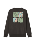 The Quiksilver Mens Vibes Sweatshirt in Tarmac