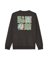 The Quiksilver Mens Vibes Sweatshirt in Tarmac