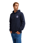 The Quiksilver Mens Duality Hoodie in Dark Navy