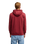 The Quiksilver Mens Fineline Hoodie in Oxblood Red