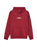 The Quiksilver Mens Fineline Hoodie in Oxblood Red