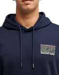 The Quiksilver Mens Liquid Hoodie in Dark Navy