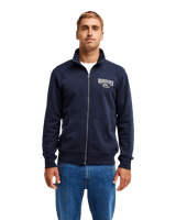 The Quiksilver Mens Quik Zip Fleece Jacket in Dark Navy