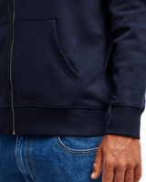 The Quiksilver Mens Quik Zip Fleece Jacket in Dark Navy