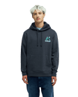 The Quiksilver Mens Peak Hoodie in Tarmac