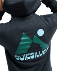 The Quiksilver Mens Peak Hoodie in Tarmac