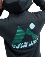 The Quiksilver Mens Peak Hoodie in Tarmac