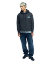 The Quiksilver Mens Peak Hoodie in Tarmac