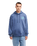 The Quiksilver Mens Salt Water Palm Rise Hoodie in Vintage Indigo