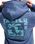 The Quiksilver Mens Salt Water Palm Rise Hoodie in Vintage Indigo