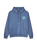 The Quiksilver Mens Salt Water Palm Rise Hoodie in Vintage Indigo