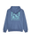 The Quiksilver Mens Salt Water Palm Rise Hoodie in Vintage Indigo