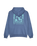 The Quiksilver Mens Salt Water Palm Rise Hoodie in Vintage Indigo