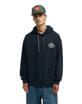 The Quiksilver Mens Bob Marley Concert Hoodie in Black Pigment