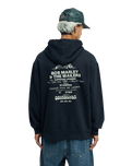 The Quiksilver Mens Bob Marley Concert Hoodie in Black Pigment