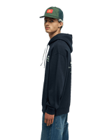 The Quiksilver Mens Bob Marley Concert Hoodie in Black Pigment