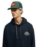 The Quiksilver Mens Bob Marley Concert Hoodie in Black Pigment