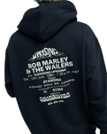 The Quiksilver Mens Bob Marley Concert Hoodie in Black Pigment