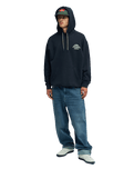 The Quiksilver Mens Bob Marley Concert Hoodie in Black Pigment