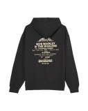 The Quiksilver Mens Bob Marley Concert Hoodie in Black Pigment