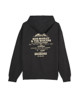 The Quiksilver Mens Bob Marley Concert Hoodie in Black Pigment