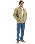 The Quiksilver Mens DNA Surf Harrington Jacket in Aloe