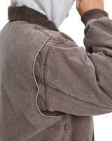 The Quiksilver Mens Shaper Pad Jacket in Chocolate Brown