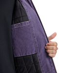 The Quiksilver Mens Mercury Straight Out Jacket in Purple Velvet