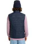 Scaly Gilet in Dark Navy