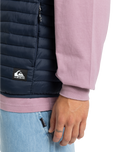 Scaly Gilet in Dark Navy
