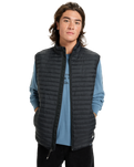 Scaly Gilet in Black